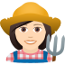 👩🏻‍🌾 woman farmer: light skin tone display on JoyPixels